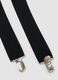 Black elasticated braces with metal clips_1