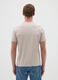 Beige pure cotton regular fit t-shirt_3