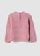 Mauve ribbed crew-neck jumper with oversized fit_1