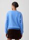 Light blue cotton-blend crewneck sweatshirt with GAP logo_2