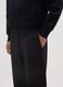 Black pure cotton oversized trousers_3