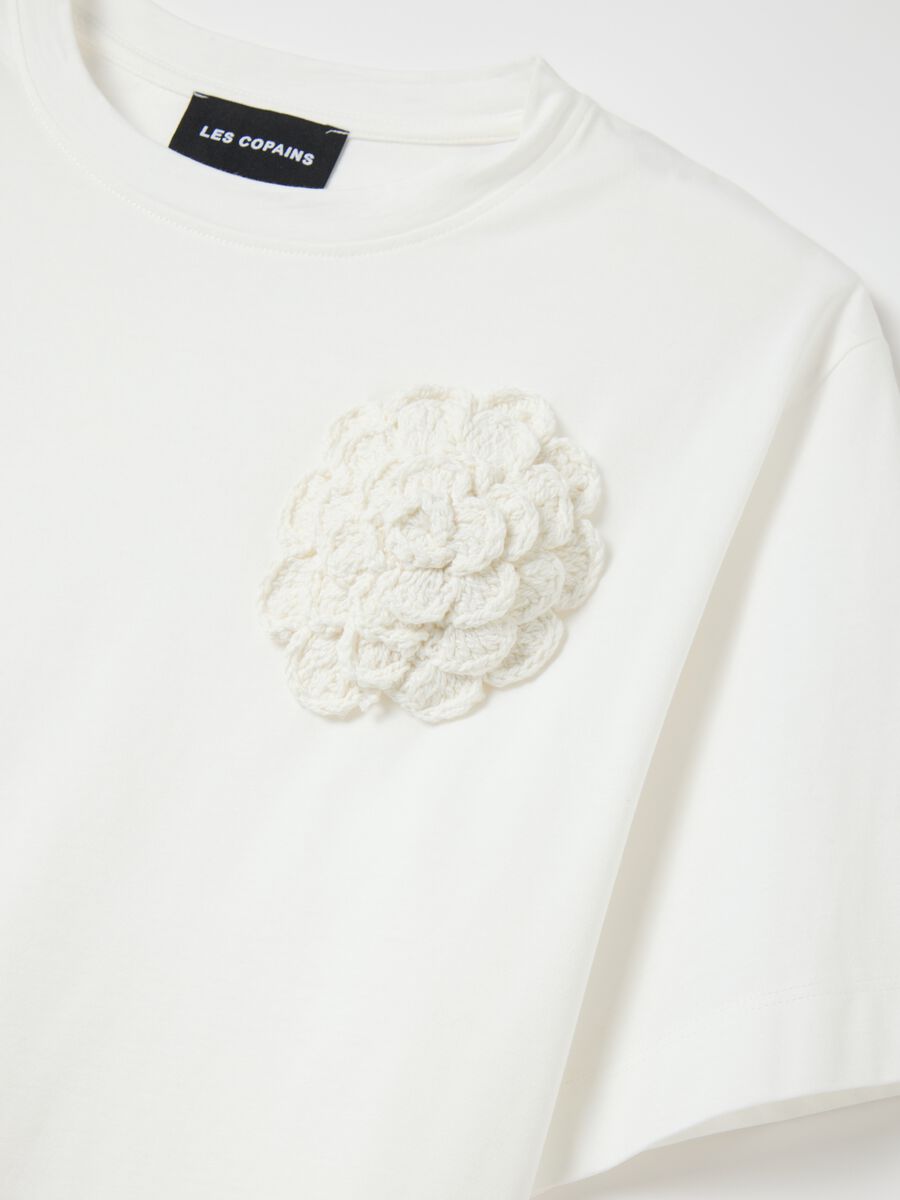 Women’s T-shirt in white 100% cotton with regular fit_5