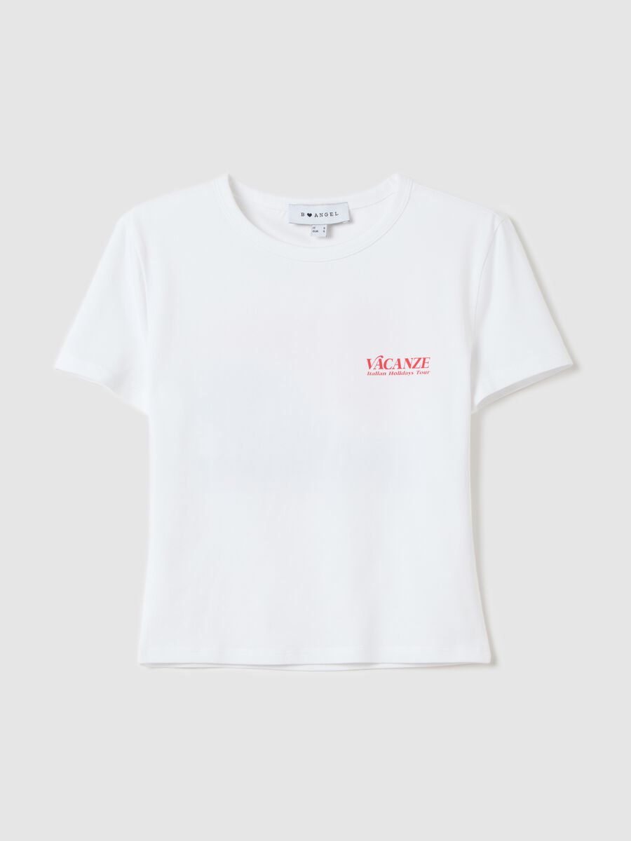 Short-sleeved T-shirt with "Dolce Vita" print_4