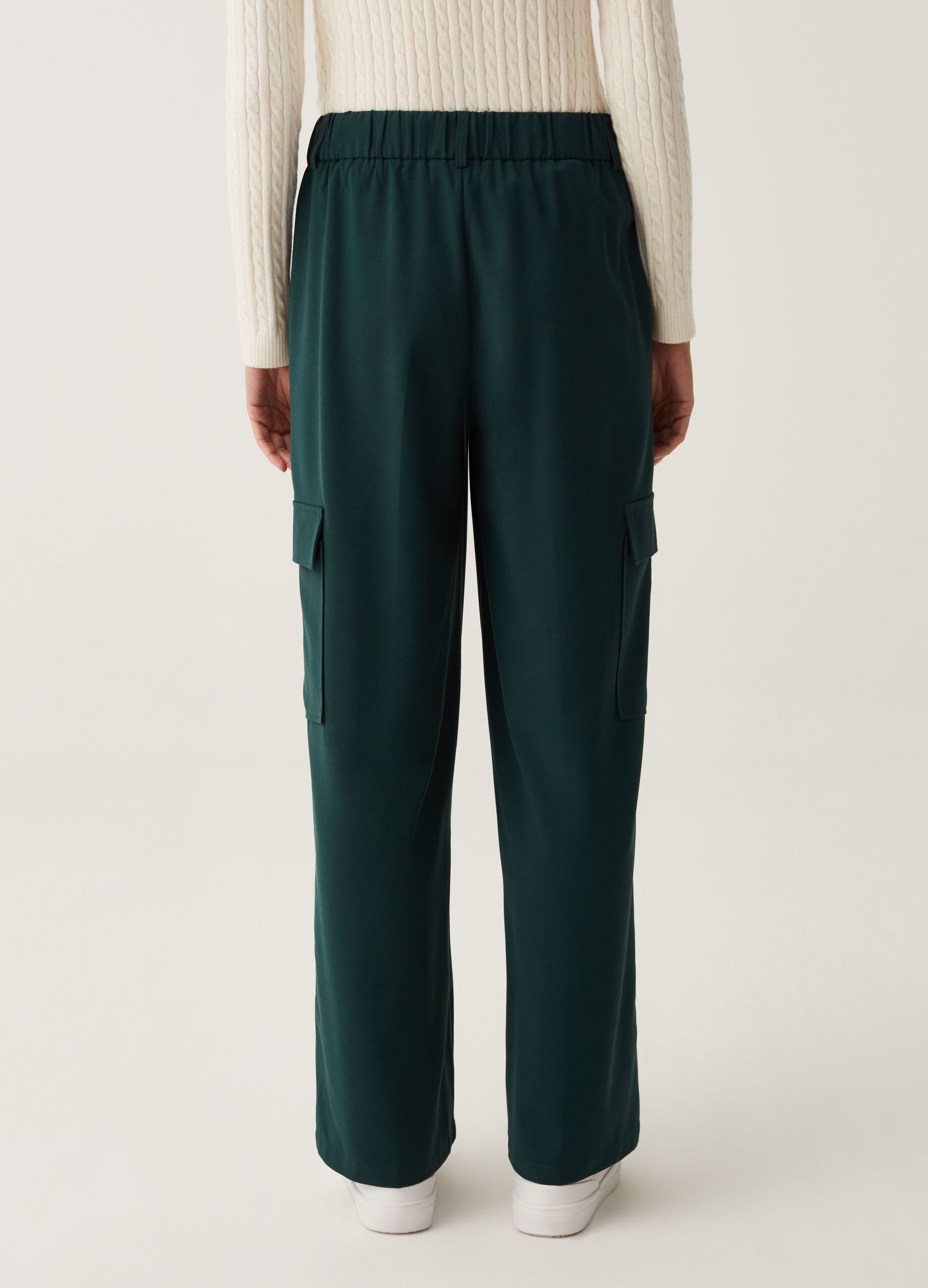 Pantalone cargo wide leg_1
