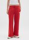 Red cotton blend regular fit trousers with Chicago Bulls print_1