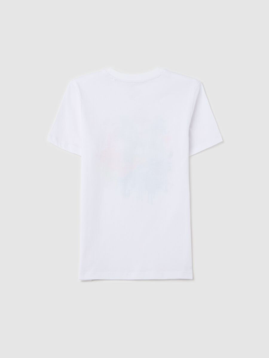Cotton T-shirt with skater boy print_4