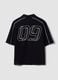 Black pure cotton oversized short-sleeve polo_6