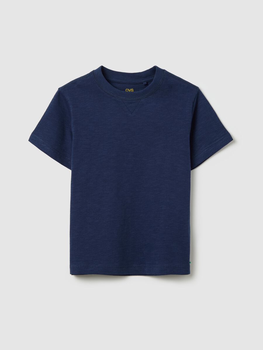 Cotton T-shirt with round neck_0