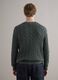 Green pure cotton regular fit jumper with woven design_3