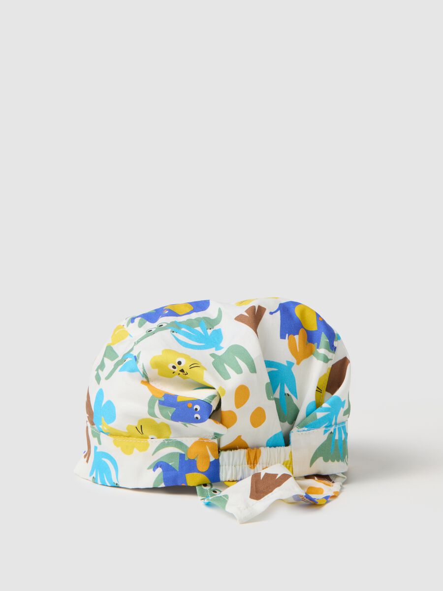 Baby multicoloured pure cotton hat_1