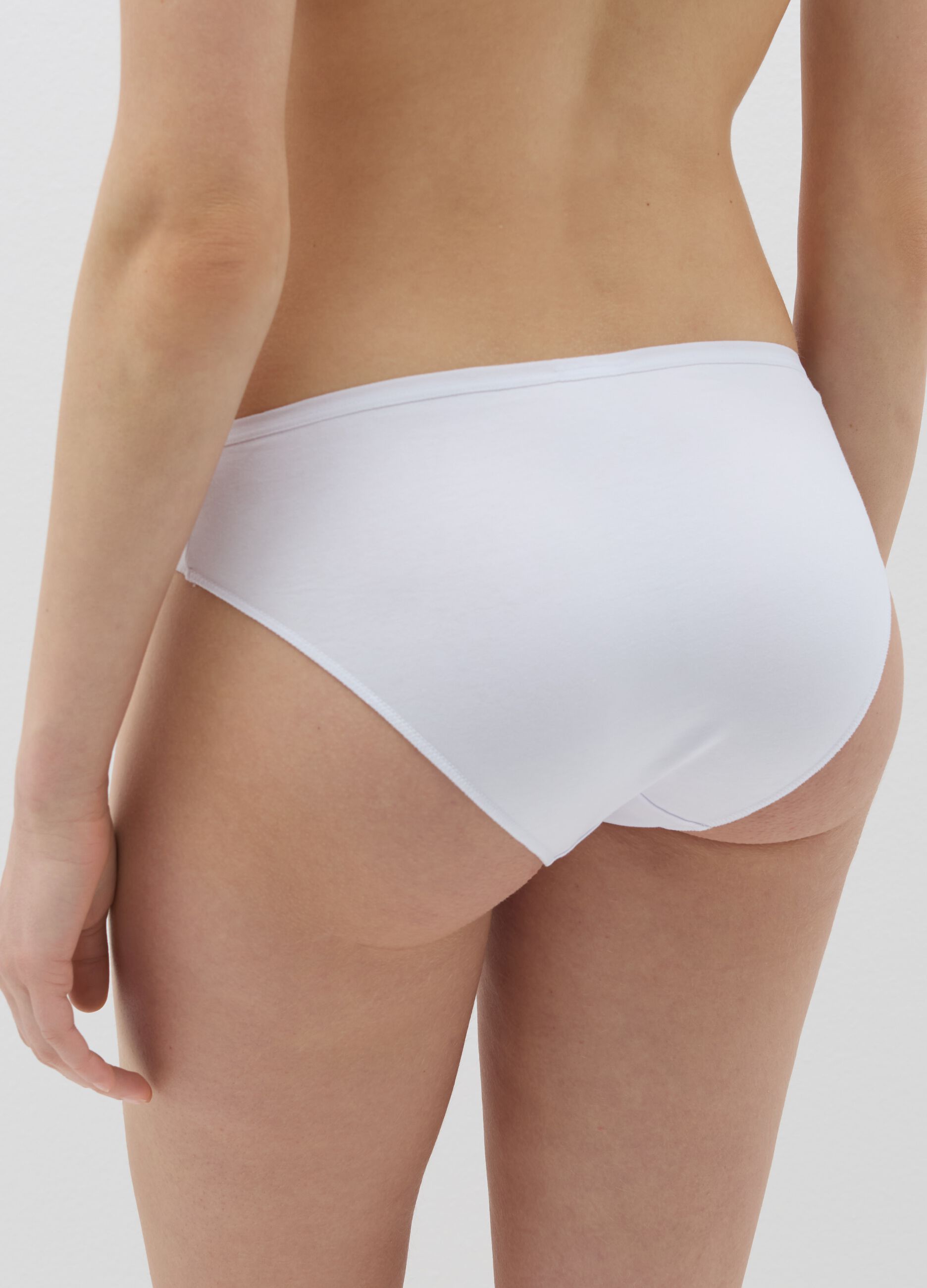 Five-pack briefs in stretch cotton