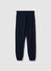 Boy's regular fit blue pure cotton jogger trousers_4