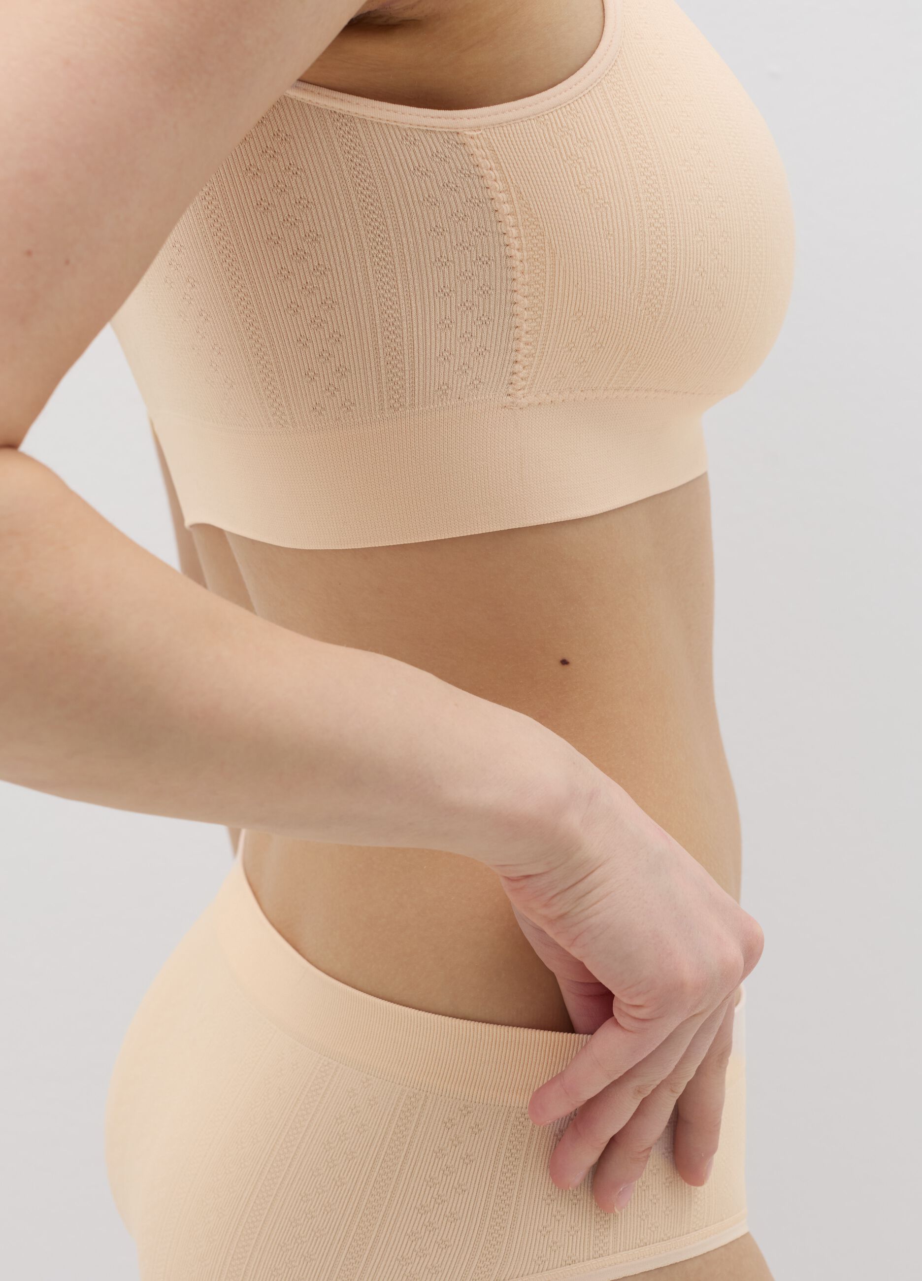 Pointelle bralette in microfibre