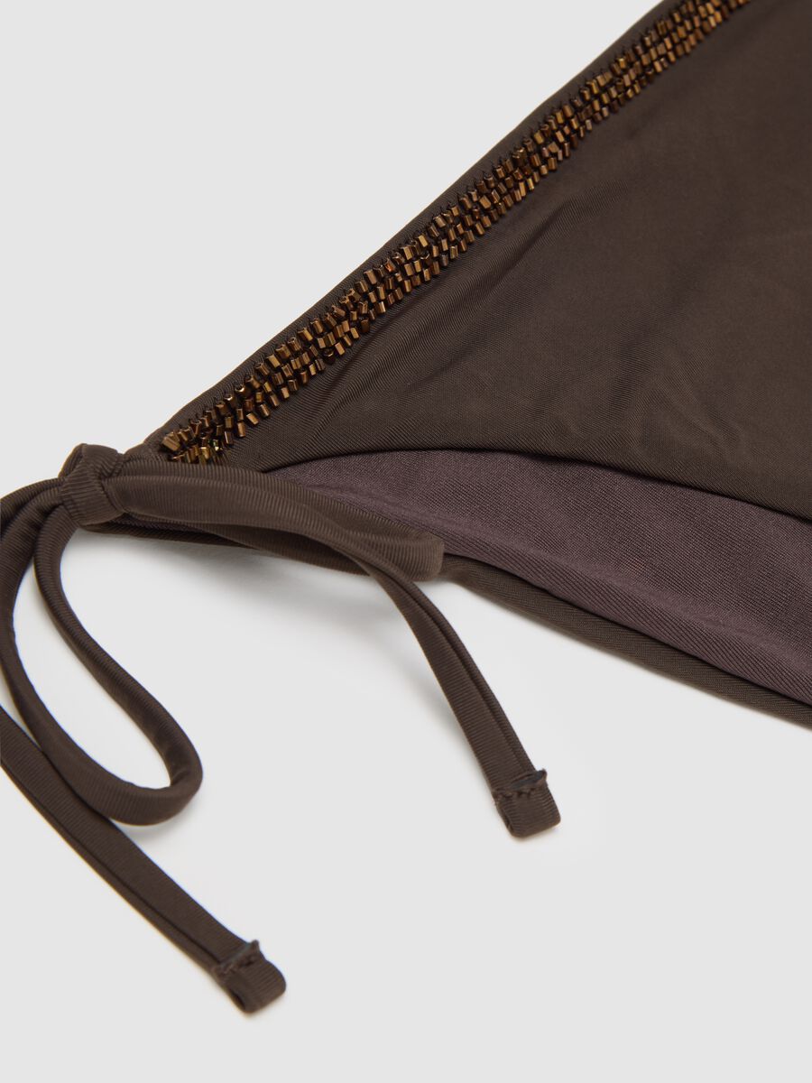 Women's brown stretch fabric bikini brief_5