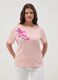 Pink pure cotton regular fit t-shirt with print_1