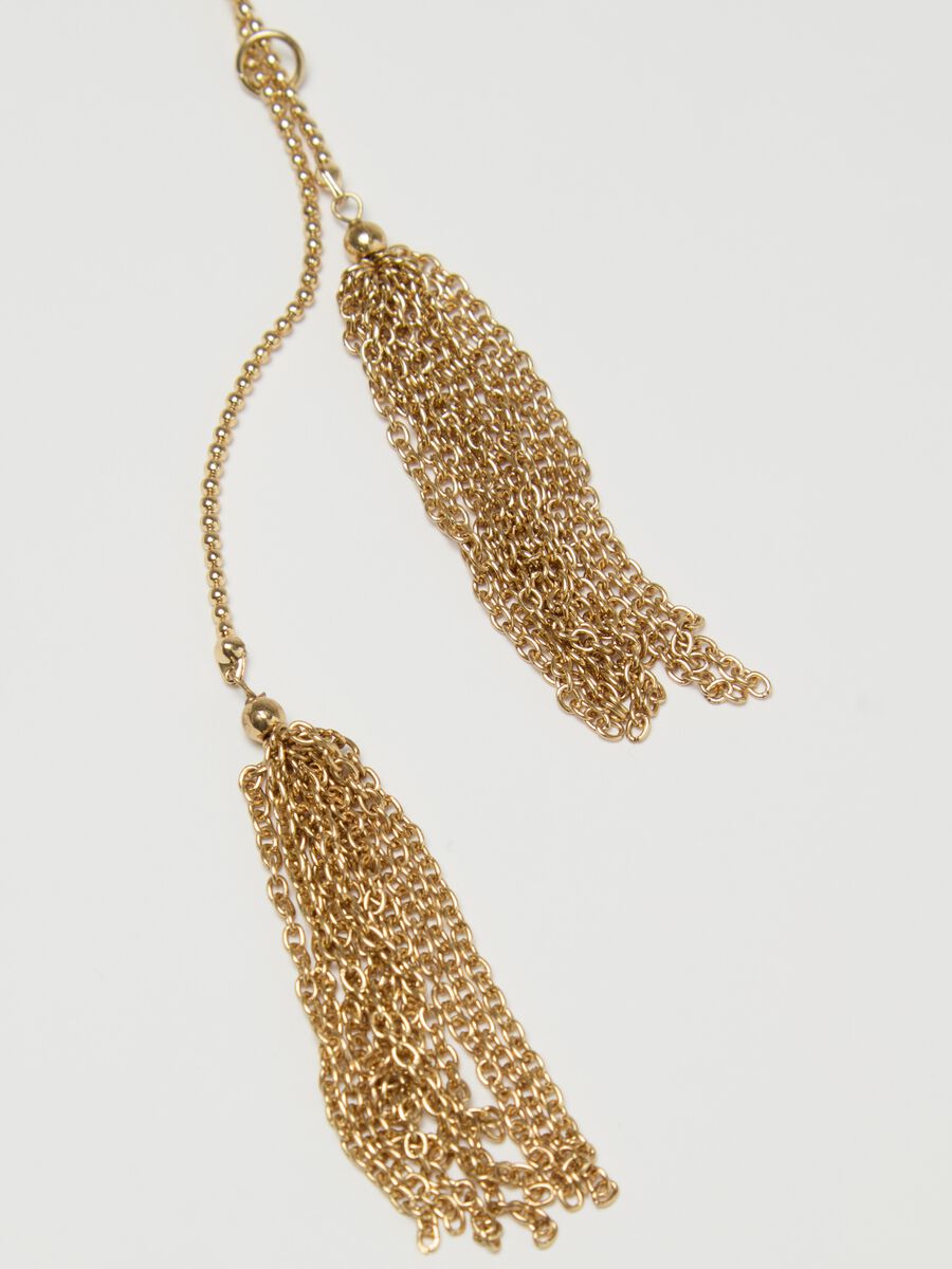 Long necklace with chain pendants_1
