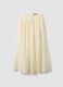 Beige pure cotton midi skirt_0