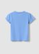 Girls' light blue stretch cotton T-shirt, regular fit_1