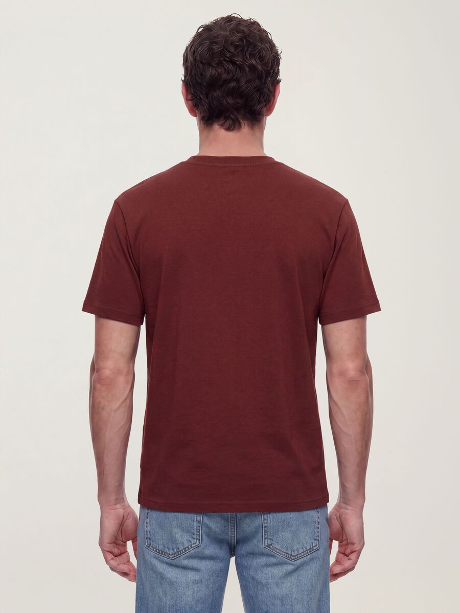 Red pure cotton relaxed-fit short-sleeve T-shirt_2