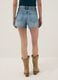 Light blue pure cotton denim shorts_2