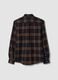 Multicolour pure cotton checked flannel shirt, regular fit_2