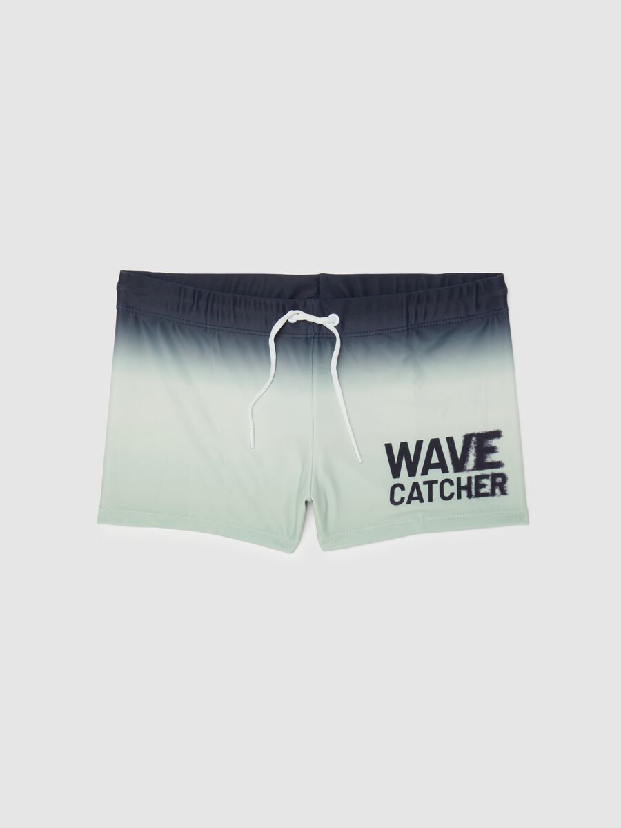Multicolour Stretch Fabric Boys' Swim Briefs_0