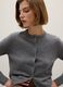 Grey pure wool cardigan regular fit_1