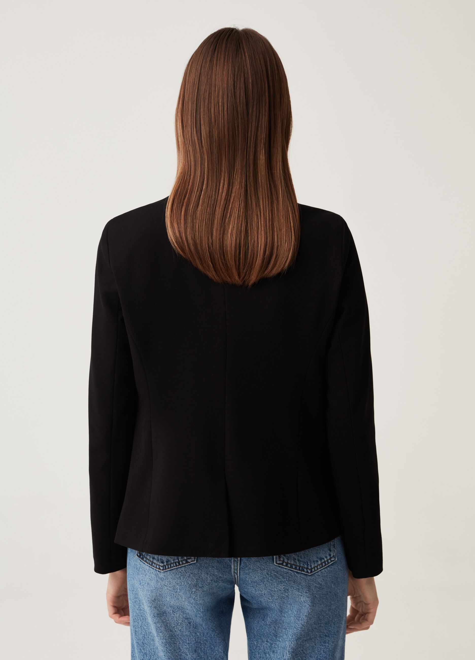 Blazer in viscosa stretch