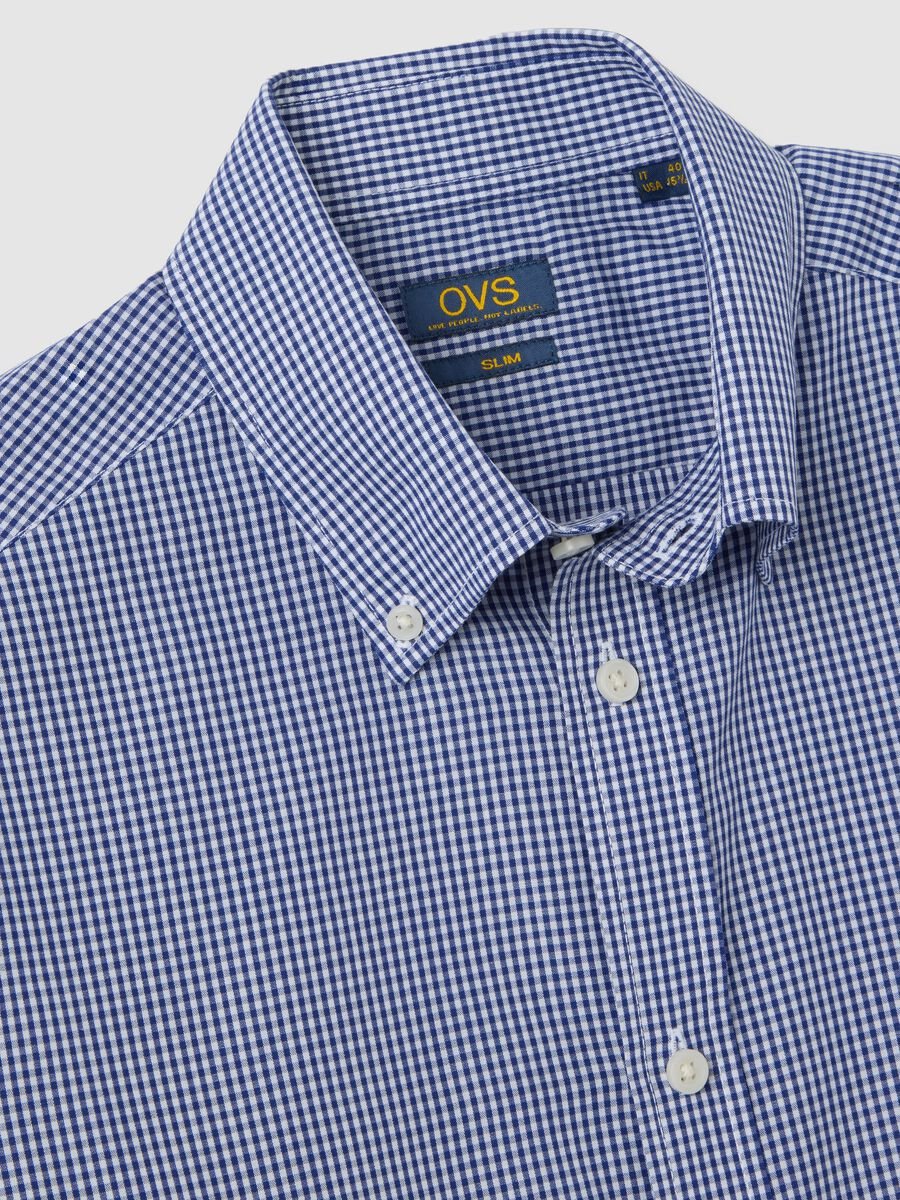 Slim Fit Blue Shirt_5