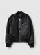 Glossy-effect full-zip bomber jacket_3