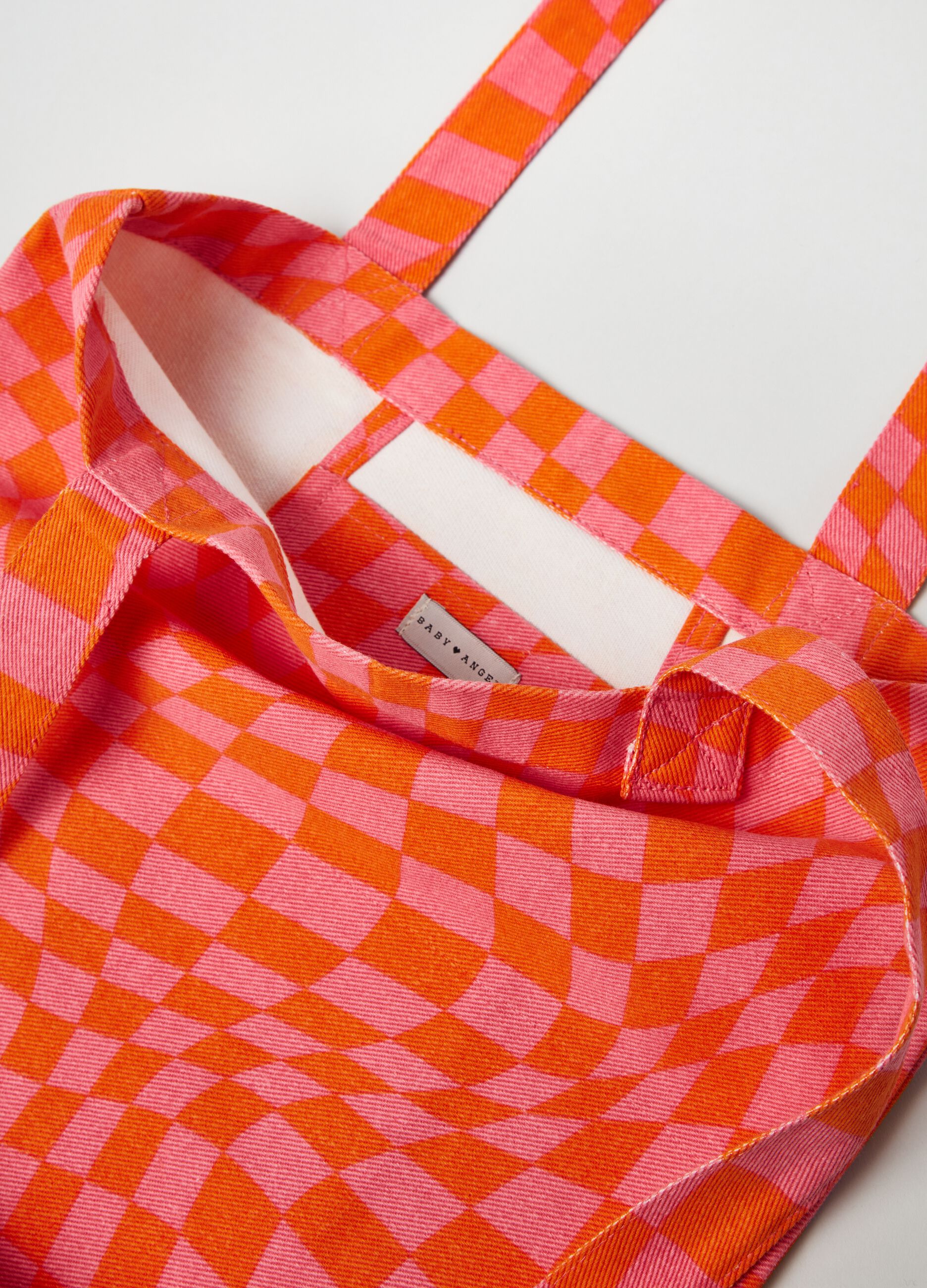 Borsa shopper a quadri Baby Angel_2