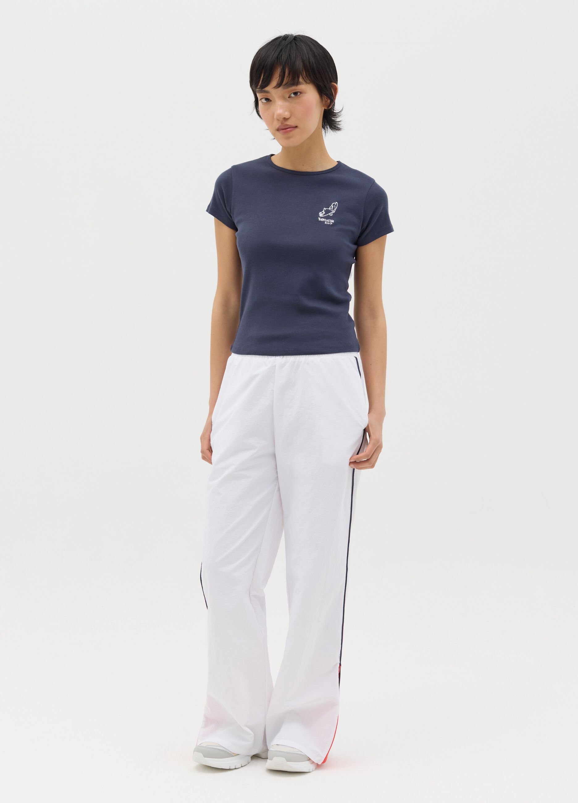 Slim-fit T-shirt in cotton