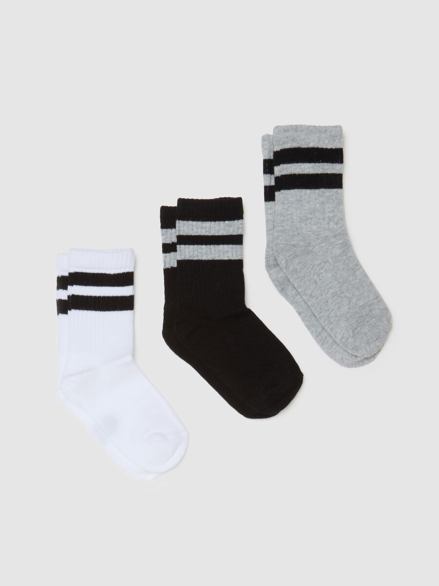 Multicolour children's cotton socks tripack_0