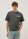 Grey pure cotton regular fit T-shirt with pocket_0