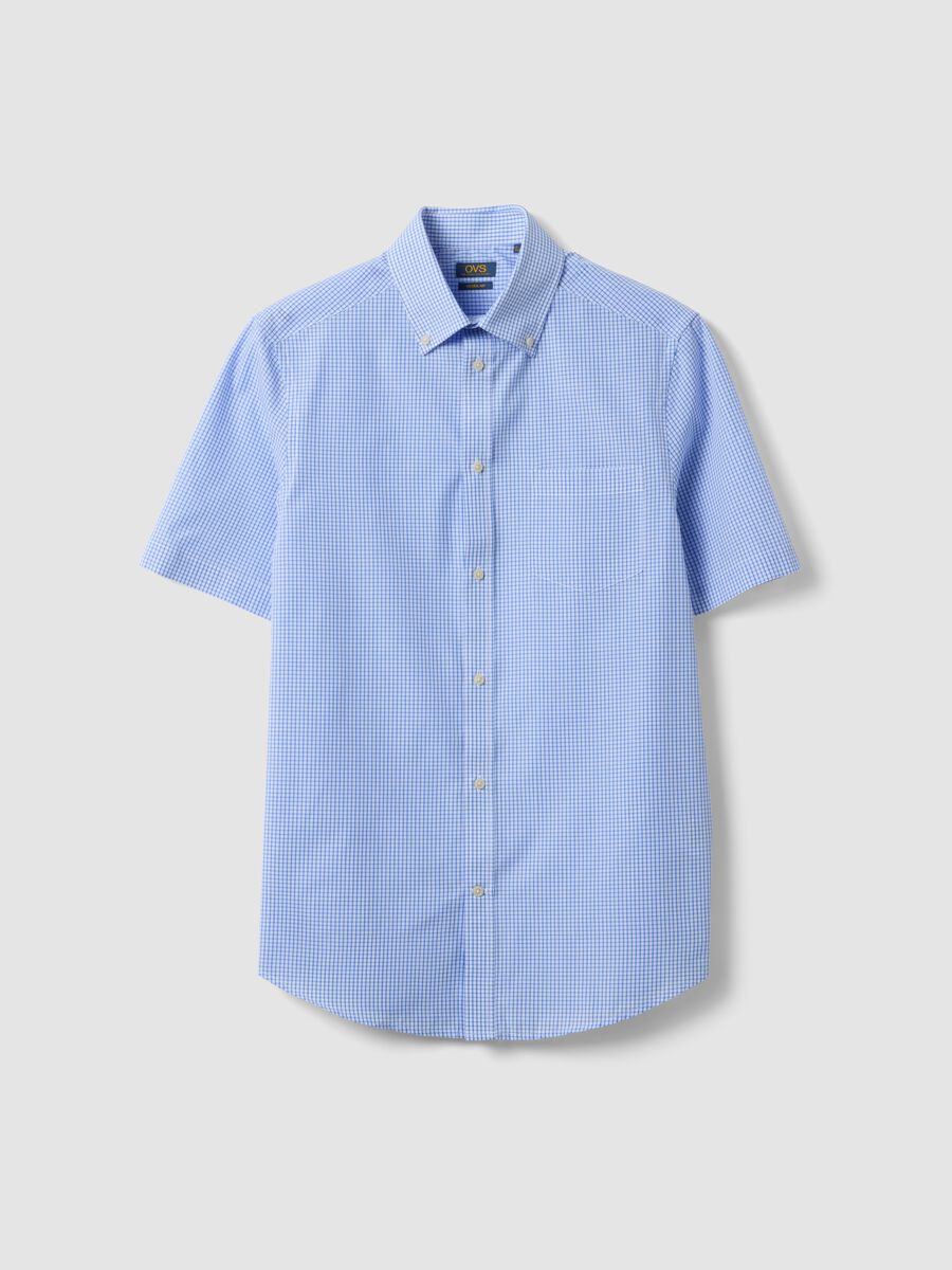 Light blue short-sleeve button-down shirt_4