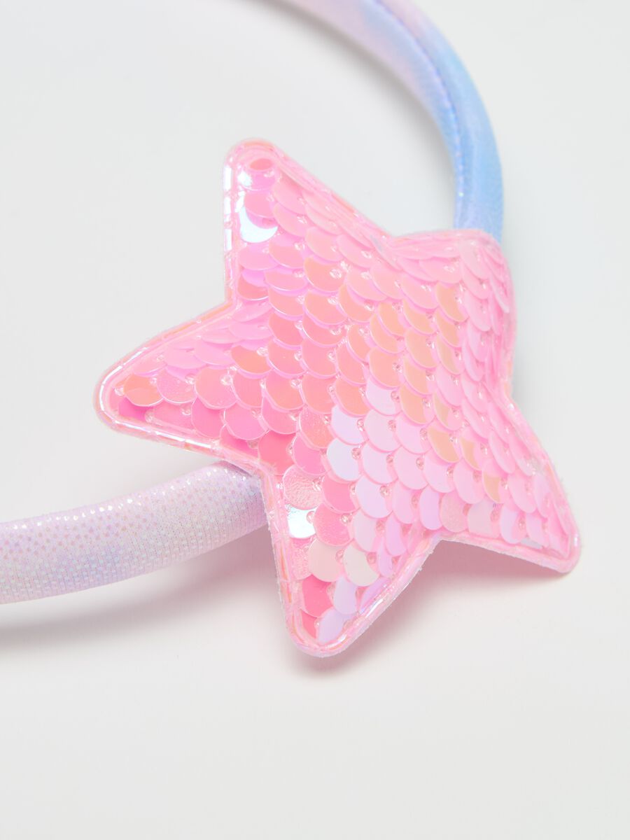 Rainbow Alice band with sequinned star_2