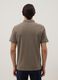 Regular fit brown pure cotton polo_2
