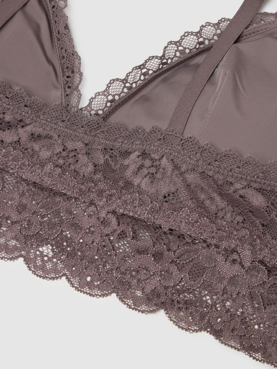 Brown lace wireless bra_5