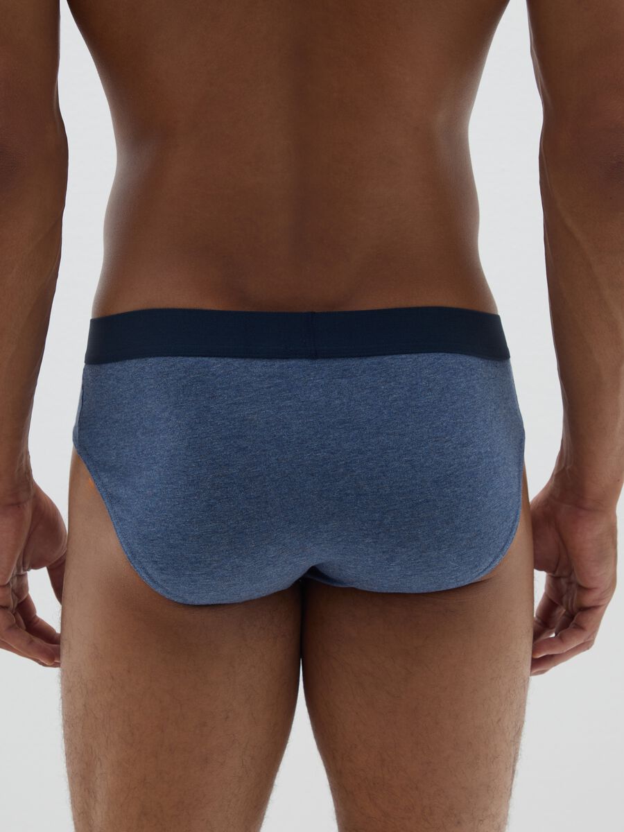Slip in cotone elasticizzato blu regular fit_2