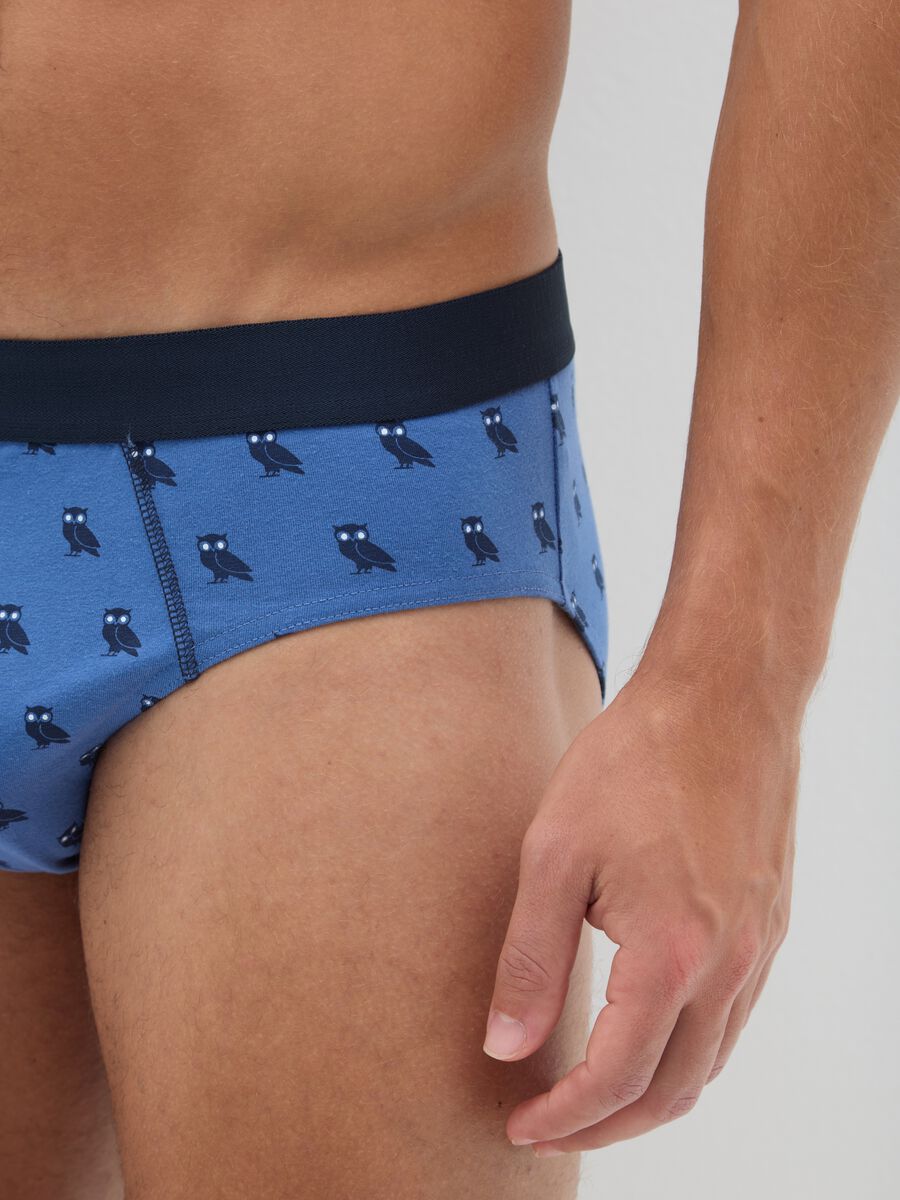 Multicolor stretch cotton tripack briefs_3