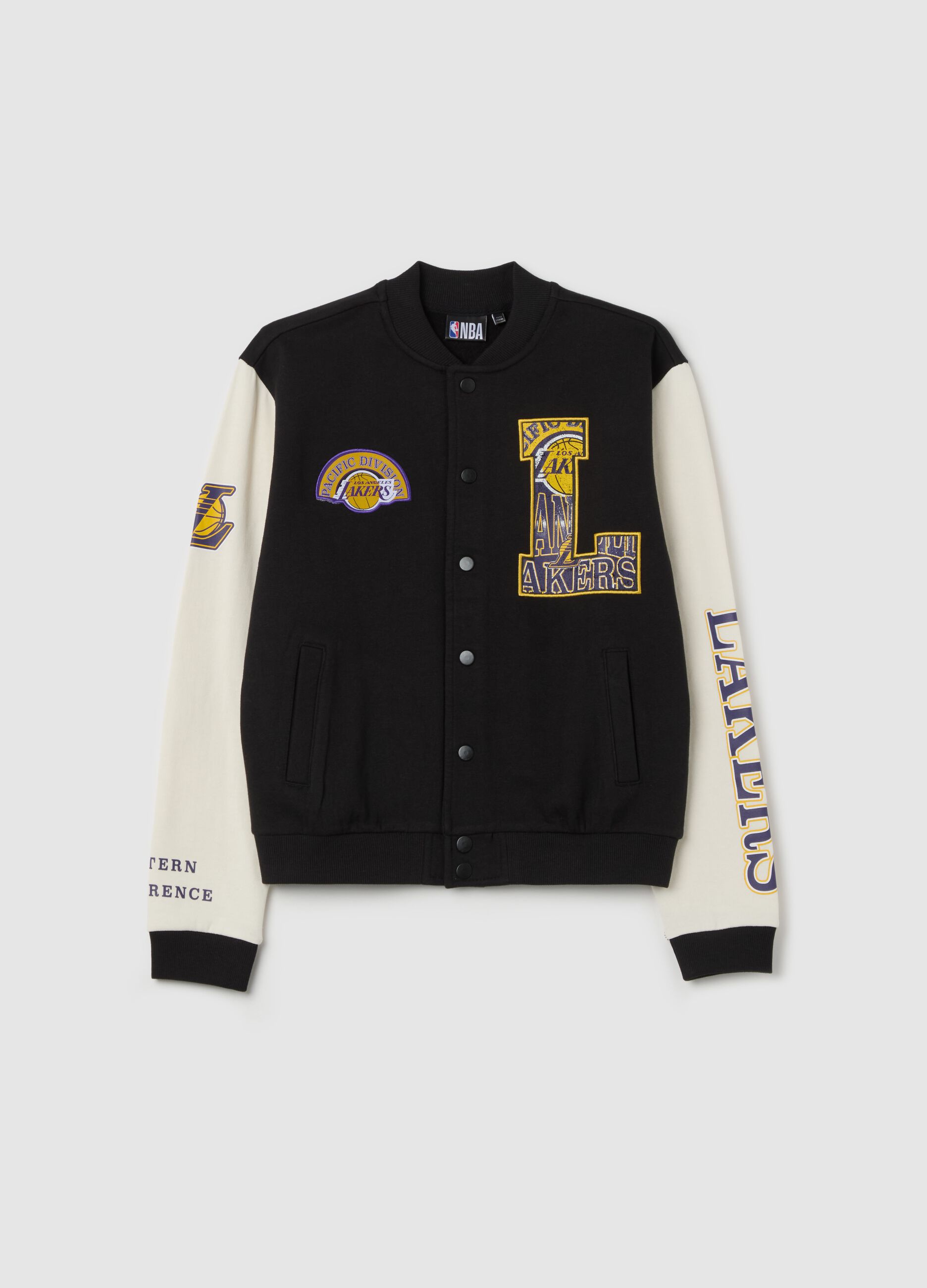 Bomber varsity patch e stampa NBA Los Angeles Lakers