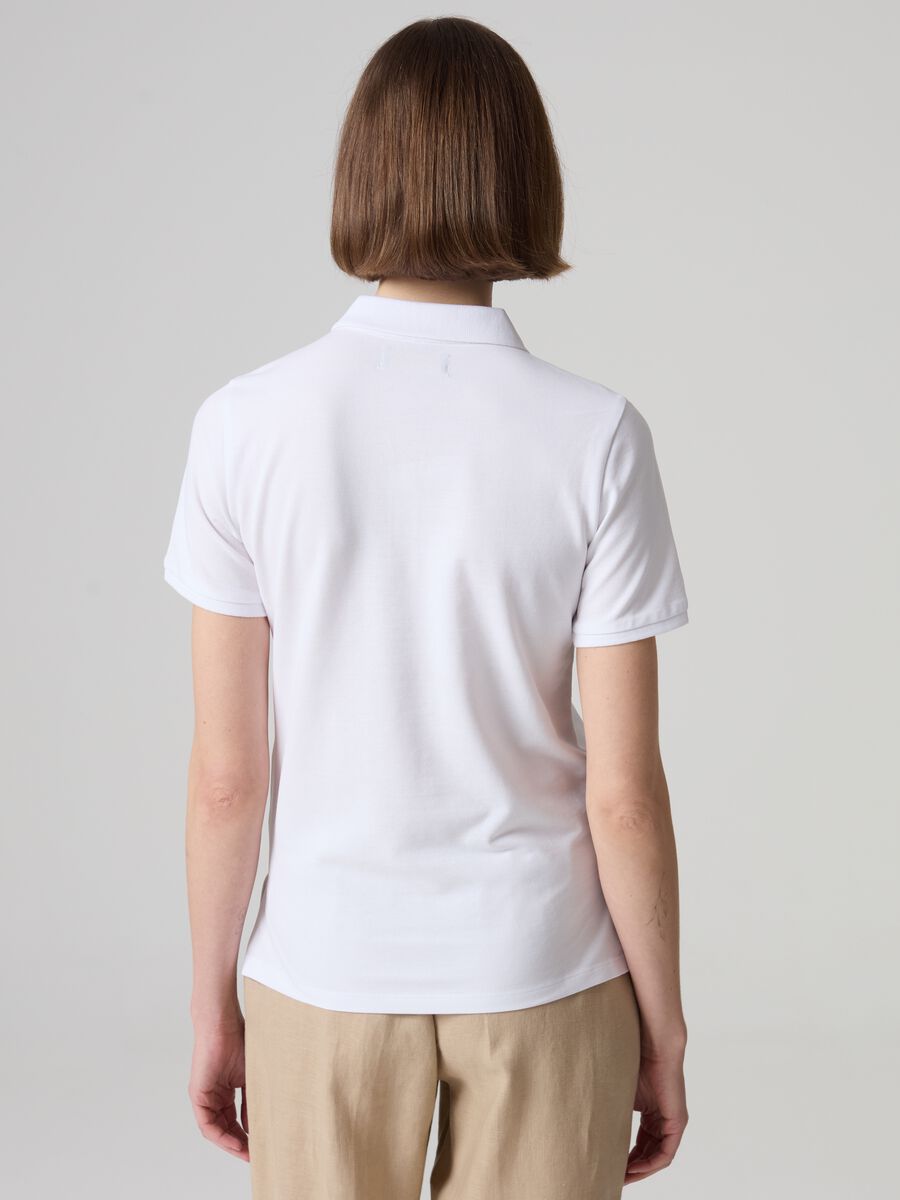 Cotton pique polo shirt_2