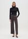 Black Cotton Blend Regular Fit Turtleneck_0