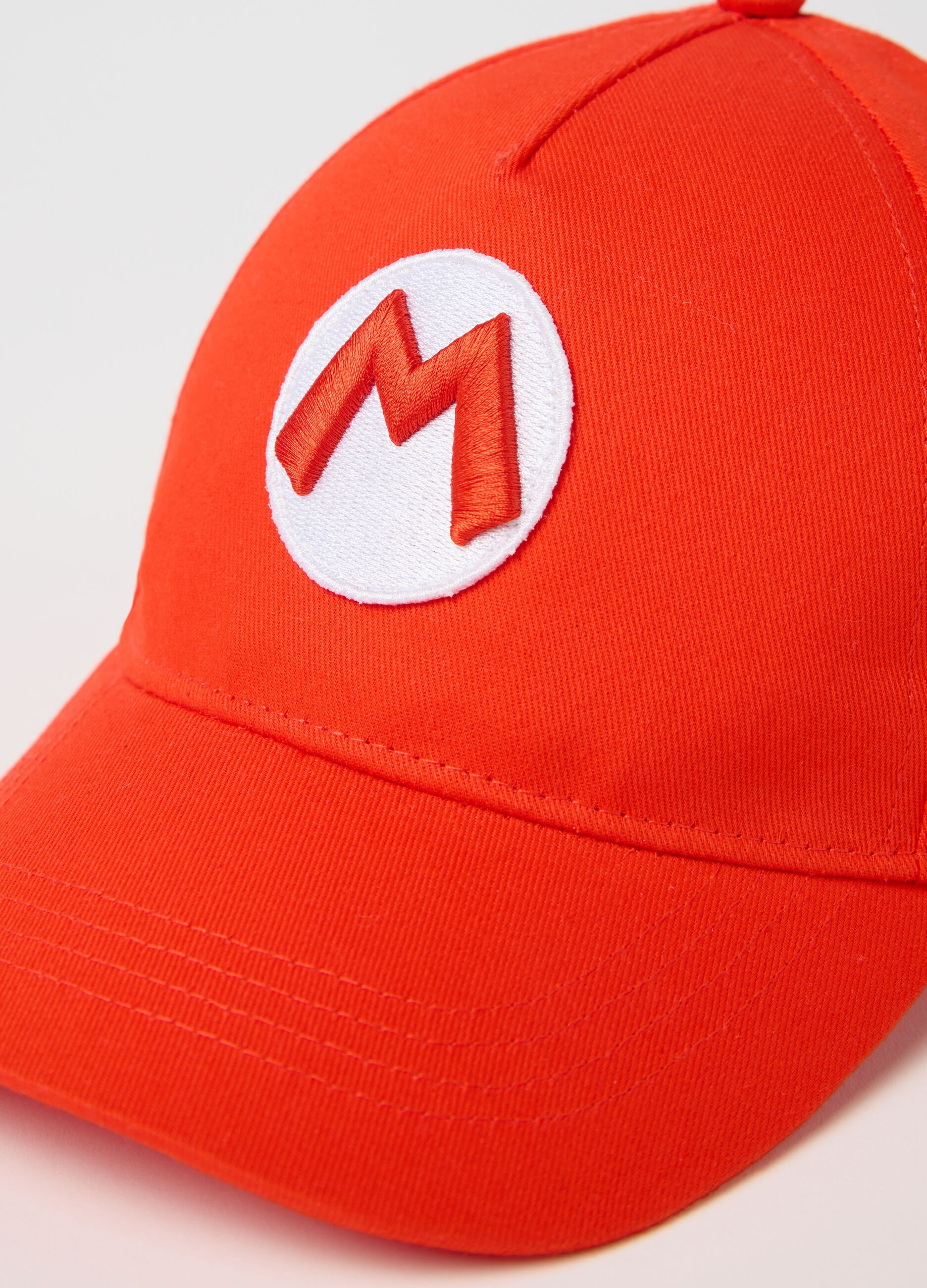 Cappello da bambino in puro cotone multicolor con logo Super Mario
