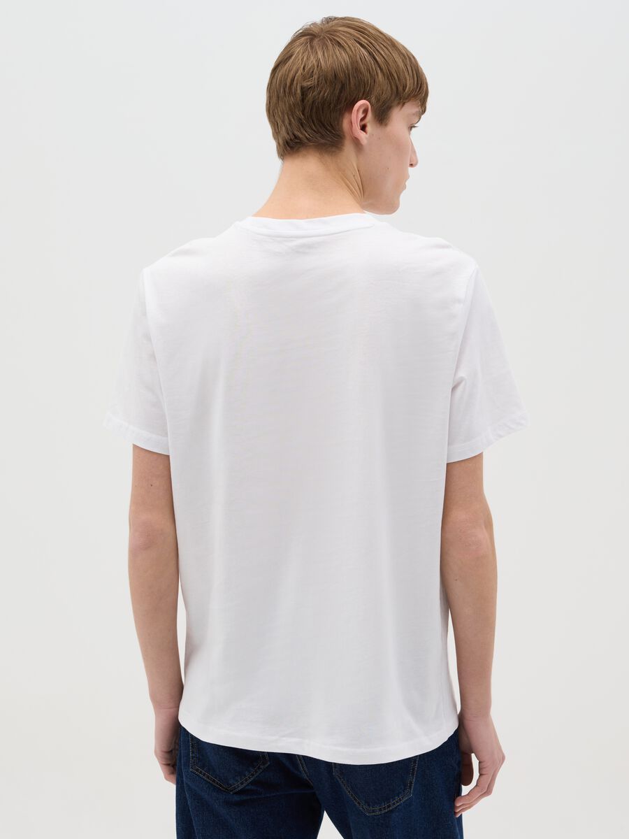 Cotton T-shirt with bowling balls print_3