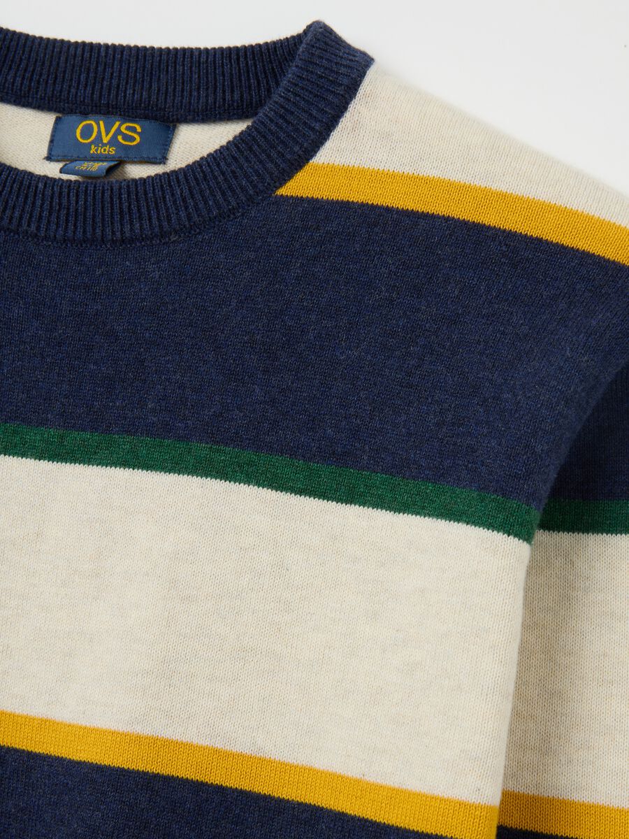 Kids' regular fit multicolour pure cotton sweater_2
