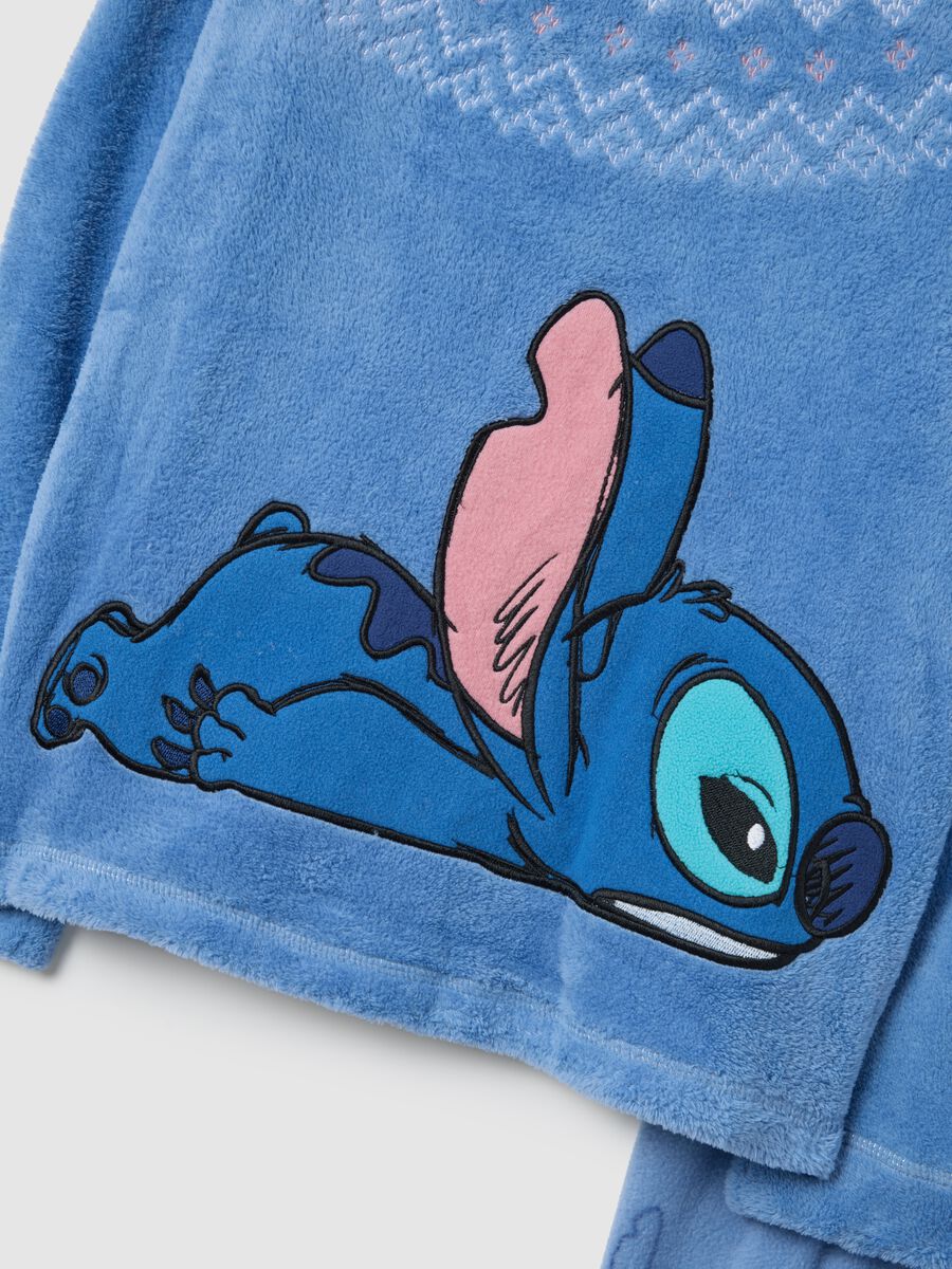 Regular fit blue coral fleece pyjamas with Disney decoration_5