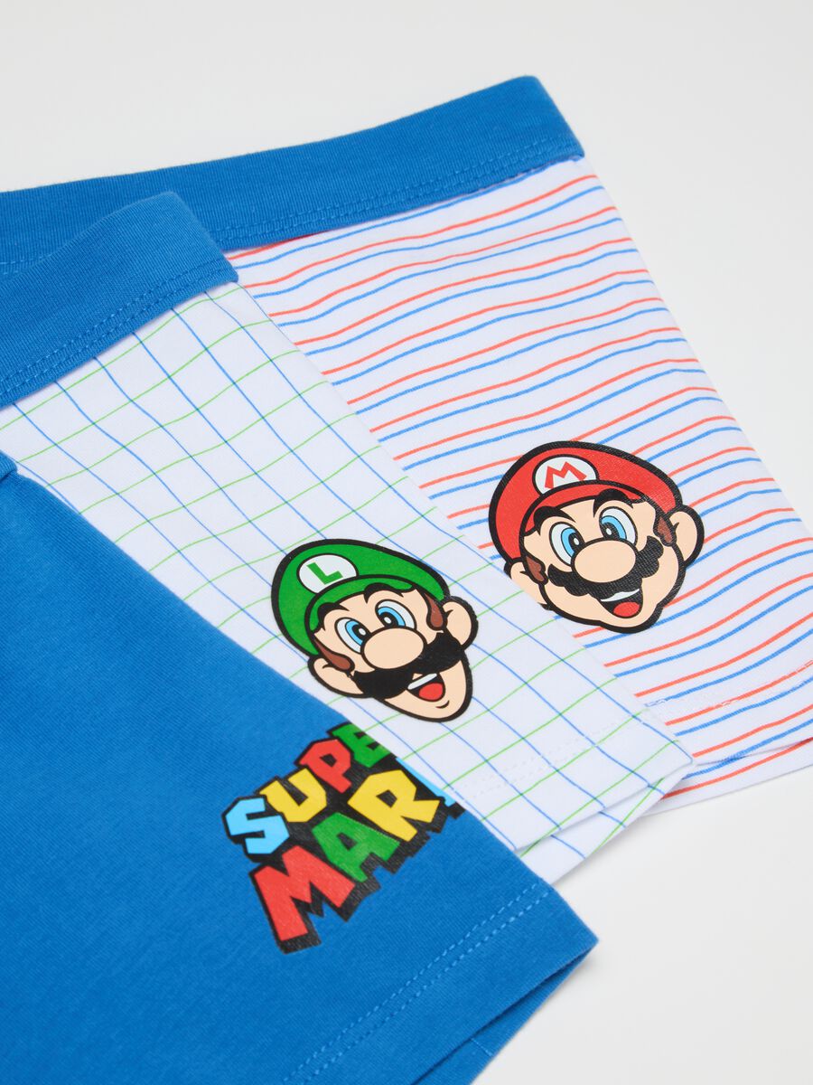 Children's multicolour cotton briefs tripack with Super Mario prints_3