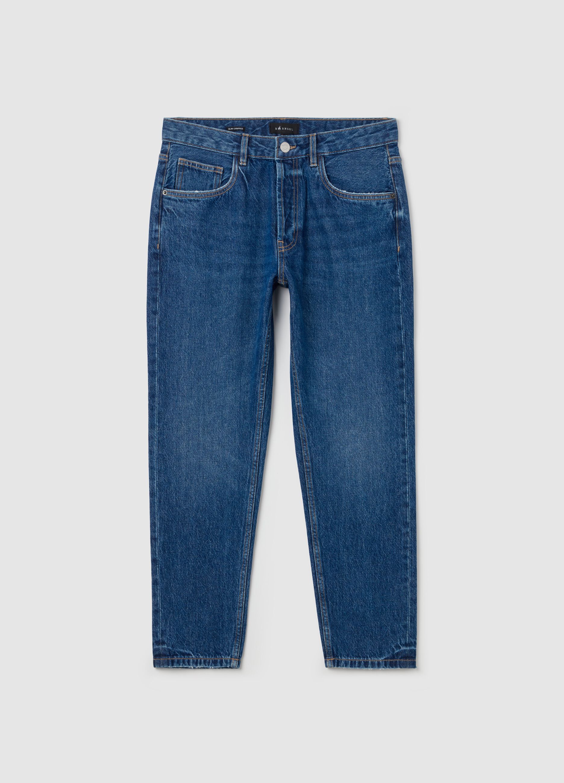 Slim-fit cropped jeans