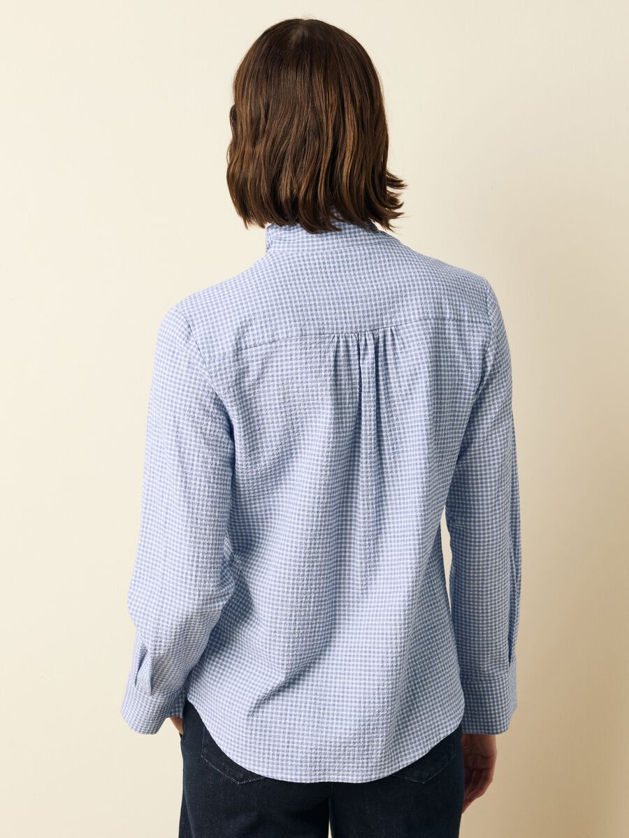 Check blouse with foulard_3